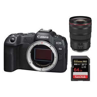 Canon EOS R8 Body+Canon RF 24-70mm f2.8L IS USM+SanDisk 64GB Extreme Pro SDXC UHS-II U3 V90 300MB/s - 1