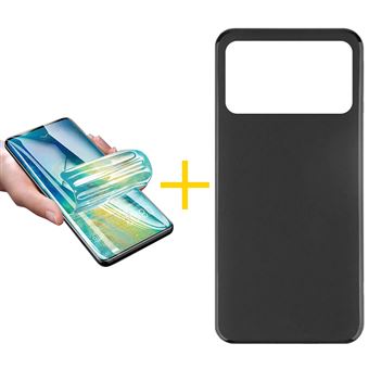 Pack 1 x Película de Hidrogel + Capa skyhe Xiaomi MI 11 Ultra Silicone Liso - Preto - 1
