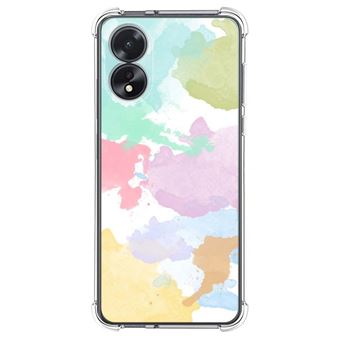 Capa de silicone anti-choque Tumundosmartphone para Oppo A18 | Design aquarela 11 - 1