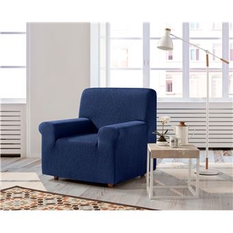 Capa de Sofá Biextensível ESTORALIS BETA | Protetor de Sofá | 1 Lugar | 80 x 110 cm | Azul escuro - 1
