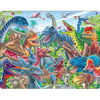 Puzzle de Encaixe Larsen Maxi Dinosaur, Animal CZ4 | 43 Peças - 1