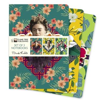 Frida Kahlo Set Of 3 Standard Notebooks By Flame Tree Publishing - 1