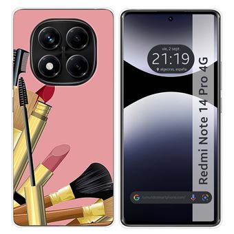 Capa TUMUNDOSMARTPHONE de silicone para Xiaomi Redmi Note 14 Pro 4G Desenhos de design de pincéis - 1