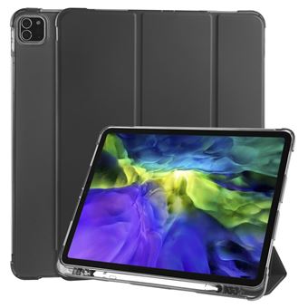 Capa Magunivers Pu Acordar / Dormir com Porta Tripla e Porta Caneta Preto para Apple Ipad Pro 12.9 Inch (2020)/(2018) - 1