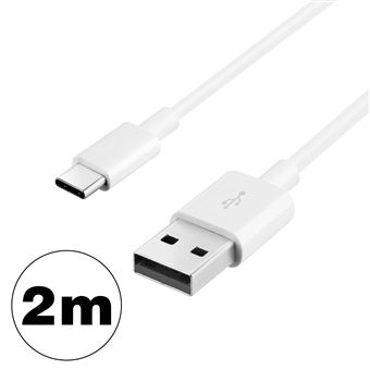 Cabo USB a USB-C Avizar Carga e Transferência de Dados 2 Metros Branco - 1