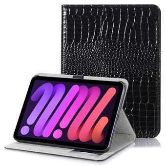 Capa PU Textura de crocodilo com Suporte preto Magunivers para iPad mini (2021) - 1