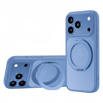 Capa Protetora com Suporte Giratório 360° Magnético MagSafe QT13 V-REEL para iPhone 17 Pro Max - Azul - 1