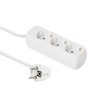 Extensão Elétrica Microconnect 3-way Schuko Socket 1.5M White | Branco - 1