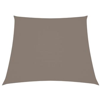 Para-sol vidaXL vela tecido oxford trapézio 3/4x3 m cinza-acastanhado - 1