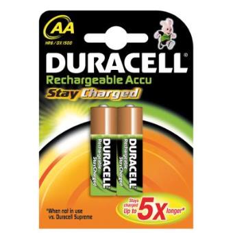 Pilhas Duracell Stay Charged AA 2pcs - 1