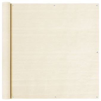 Tela de Varanda vidaXL 120x600 cm PEAD cor creme - 1