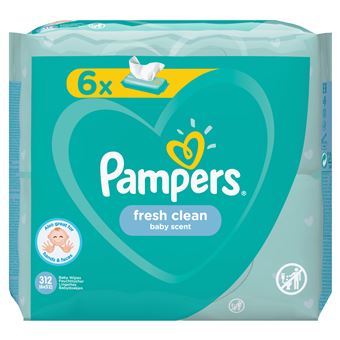 Toalhetes para Bebé Pampers Fresh Clean 81688049 | Turquesa, Branco - 1
