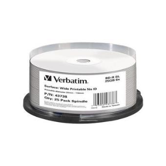 Verbatim BD-R SL 25GB 6x Wide Printable 25pk - 1