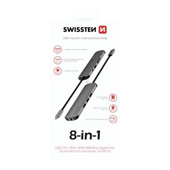 Hub Swissten USB-C Hub 8in1 - 1