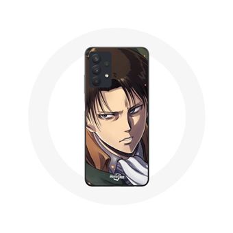 Capa Maniacase para Samsung Galaxy A32 5G Ataque ao Titã Levi Ackerman Manga - 1