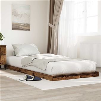 Estrutura de Cama de Chão vidaXL | Madeira antiga 90 x 190 cm - 1