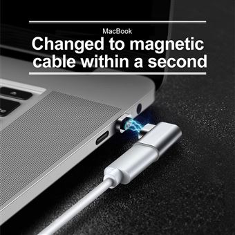 Adaptador Multi4you Magnético USB-C 90° para Carregamento Apple MacBook / Samsung / Huawei - 1