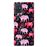 Capa Hapdey para Samsung Galaxy A71 | Silicone Flexível em TPU | Design Padrão brilhante de elefantes cor de rosa e vermelhos - Transparente_0