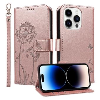 Capa Protetora ZURSANA para iPhone 14 Pro Max | Pele PU | Fecho Magnético | Resistente a Impactos | Compartimento para Cartões e Suporte | Rosa - 1