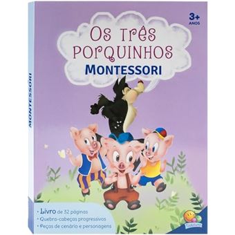 Montessori Clássicos Livro-Jogo: Três Porquinhos, Os - 1