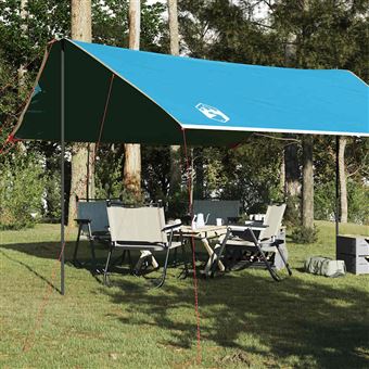 Lona de campismo vidaXL | 460x305x210 cm | impermeável azul - 1