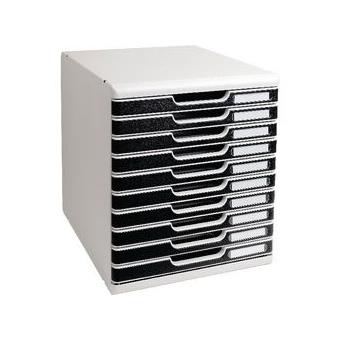 Pasta Arquivo Exacompta Classic Cinzento Claro, Preto Cerrados 28,8 (A) X 35 (P) X 32 (H) Cm 10 Cajones - 1