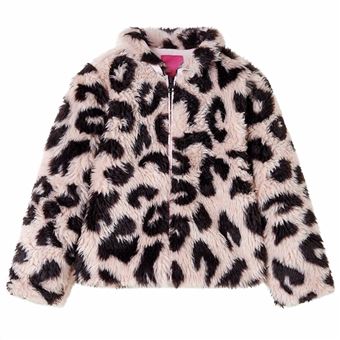 Casaco de criança | vidaXL | pelo sintético rosa-claro 92 | 1,5 a 2 anos - 1