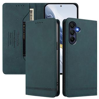 Capa FOXDOCK Tipo Carteira Flip para Samsung Galaxy A17 com Bloqueio RFID | Fecho Magnético | Pele PU  | Verde - 1