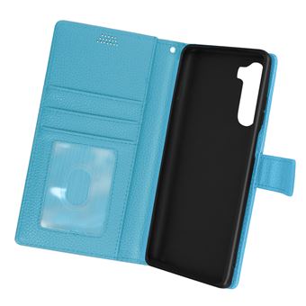 Capa Fólio Avizar Para Motorola Moto G200 Aba De Carteira E Suporte De Vídeo Azul - 1