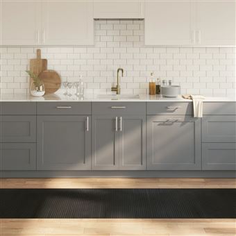 Tapete retangular vidaXL | 70x300 cm | bambu preto - 1