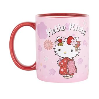 Caneca Konix KIMONO - Hello Kitty | Rosa, Vermelho - 1