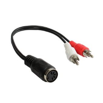 Cabo de Áudio Alcasa AD-2CS5B | Vermelho, Branco - 1