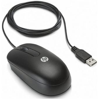 Rato com Fios HP Hp Usb Optical Mouse | Preto - 1