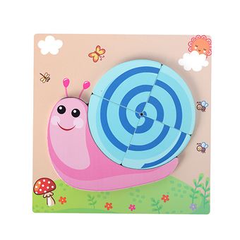 Puzzle Zhishangs Infantis 3D Caramujos #KM159 | 5 Peças - 1