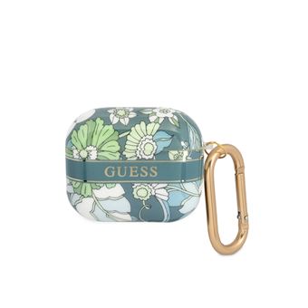 Capa Guess para AirPods 3 Flores com Anel | Verde - 1