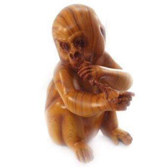 Les Tresors De Lily Estatueta Bebe Gorille Madeira Escultura Compra Na Fnac Pt
