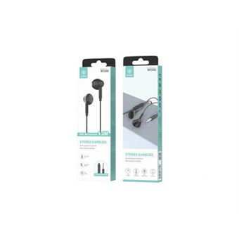 Auriculares Ikrea com Fios 3.5 + Microfone - Pretos - 1