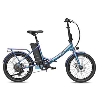 Bicicleta Elétrica FAFREES F20 Lasting | Motor 250W | Bateria 36V18.2Ah | Alcance 120KM | Freio a Disco Mecânico - Azul Verde - 1