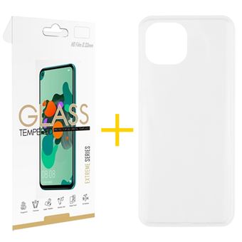 Conjunto Skyhe 1 X Película de Vidro +  Capa para iPhone 13 Silicone Liso Transparente Clear - 1