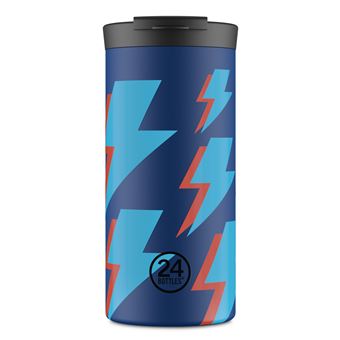 Caneca de Viagem 24Bottles Zap Zap | Azul, Vermelho - 1