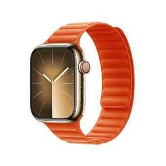 Bracelete Orysin com Elos Magnéticos para Apple Watch Series 9 41mm | Laranja - 1