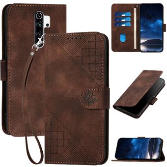 Capa Livro ZURSANA para Xiaomi Redmi Note 8 Pro | Couro PU Premium Magnético | Porta-cartões | Suporte | Castanho - 1