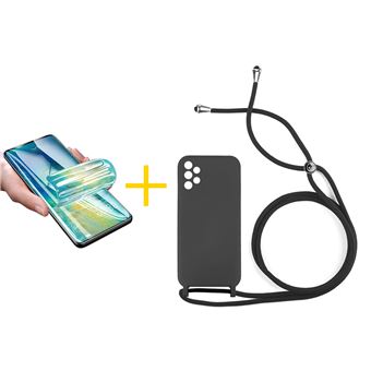 Pack 1 x Película de Hidrogel + Capa skyhe Samsung Galaxy A32 4G Gel Rope - Preto - 1