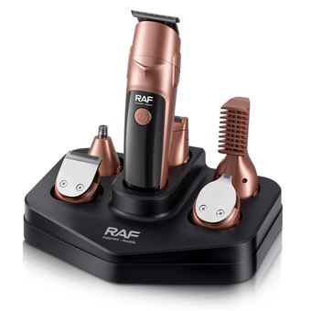 Kit Cortador de Cabelo Homem RAF R4021 | Escultura Profissional | Rosa Dourada - 1