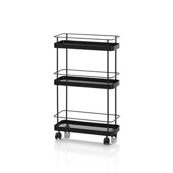 Carrinho de arrumação FT FEEL THE... de metal preto grosso - 1