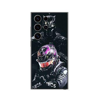 Capa Maniacase para Samsung Galaxy S25 Ultra | Lewis Hamilton Pantera Negra - 1