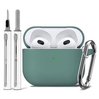 Kit de Limpeza e Capa em Silicone Antiimpacto para Apple AirPods 3º Ger | Verde - 1
