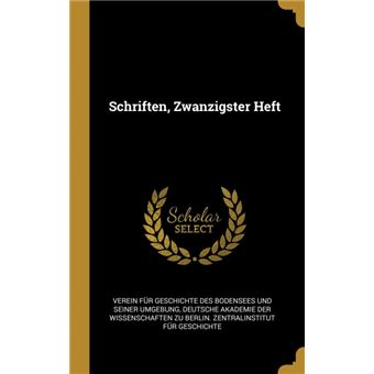 schriften, Zwanzigster Heft Hardcover