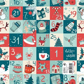Resma de Papel Natal Ambar Xmas Calendar C30/394 | 25 Folhas - 1