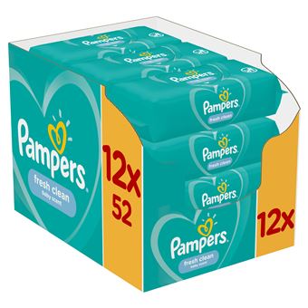 Toalhetes para Bebé Pampers Fresh Clean 81688057 | Turquesa, Branco - 1